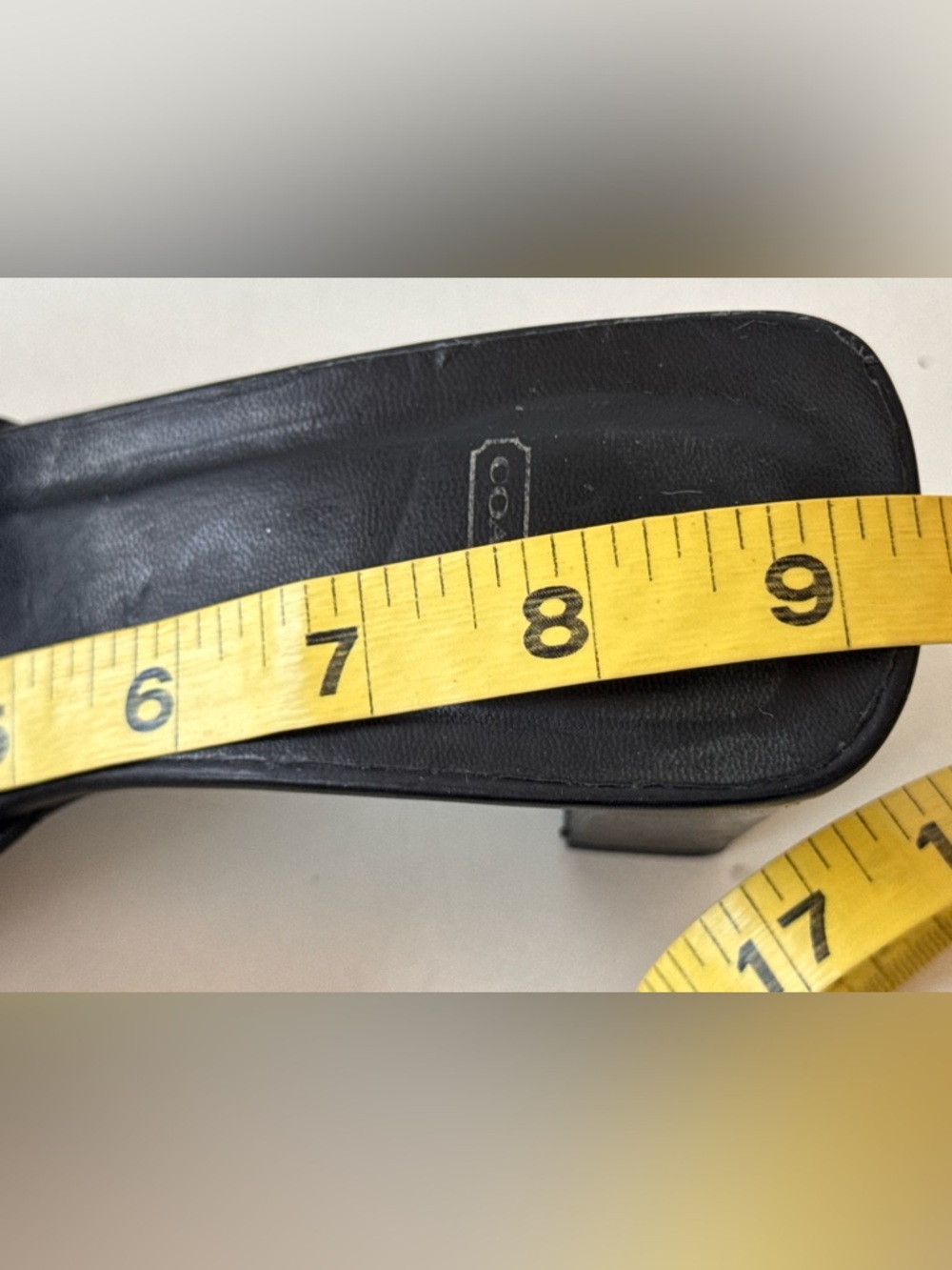 vintage 90s y2k coach slip on buckle slip on mule heel sandals shoes size 7 - Picture 15 of 15